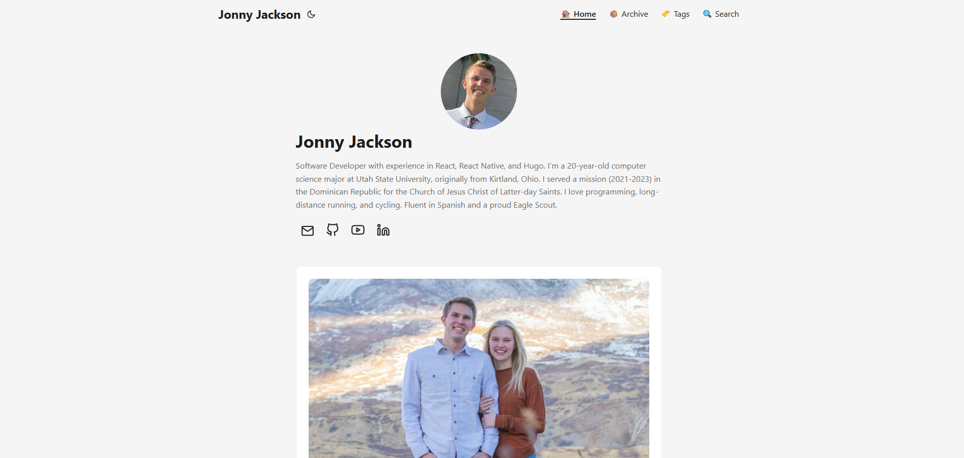 jonny-jackson.com homepage